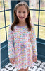 Rainbow Hearts Pima Camille Dress  (Sizes 10,12)