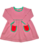 Green & Red Stripe Popover Dress (2T-6)