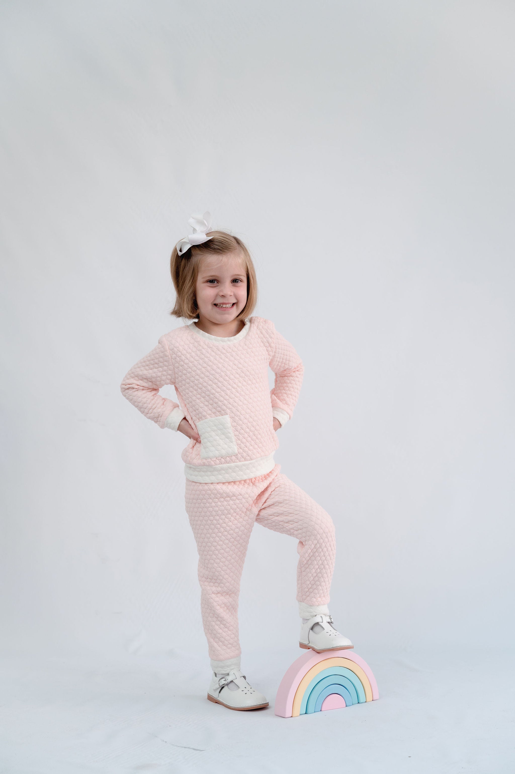 Quilted Sweatsuit - Pink *PRE-ORDER* (12M,18M,2T,3T,5)