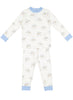 Blue Santa Boy Pajama Set (5T,6T)
