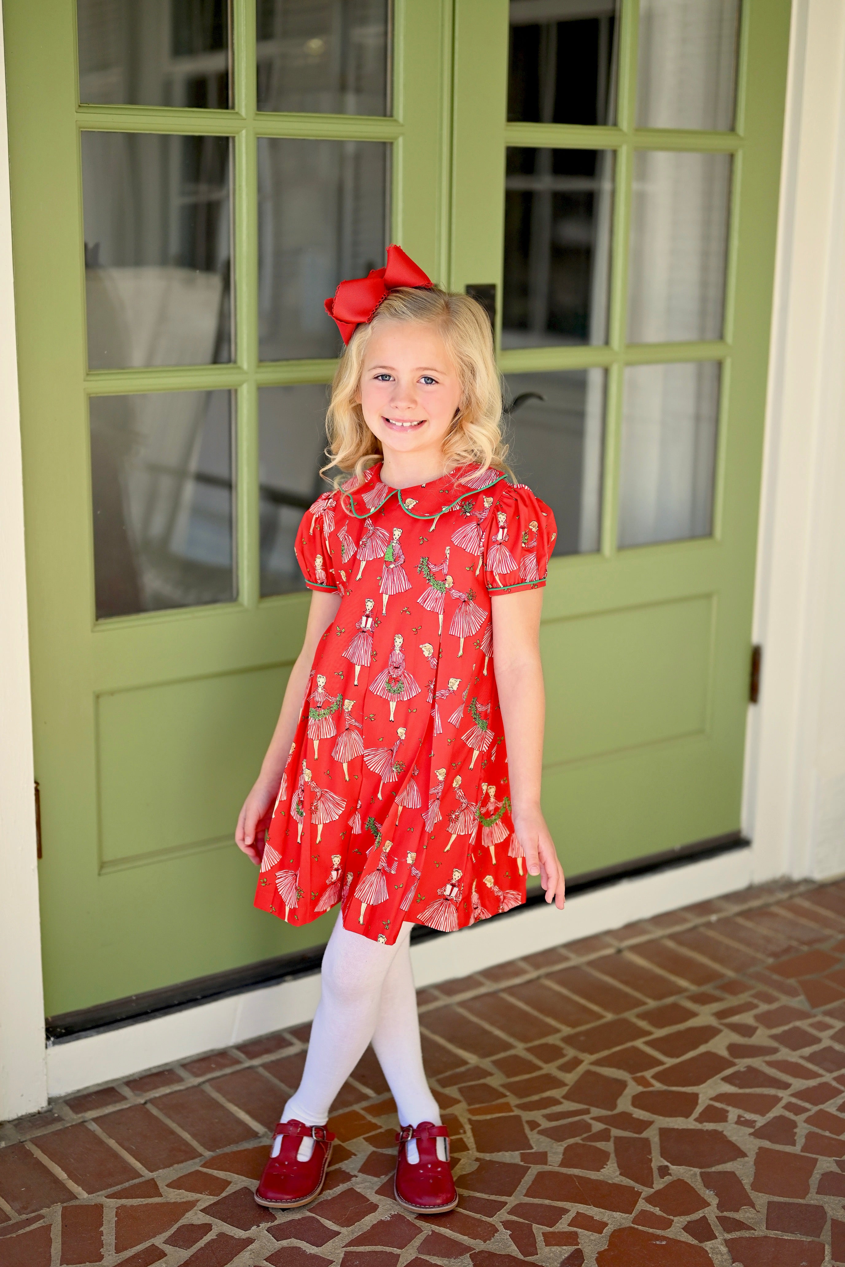 Paige Pleat Dress - Holiday Hostess *PRE-ORDER* (3T-8)