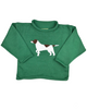 Pointer Dog Roll Neck Sweater - Hunter Green (2T,5,6)