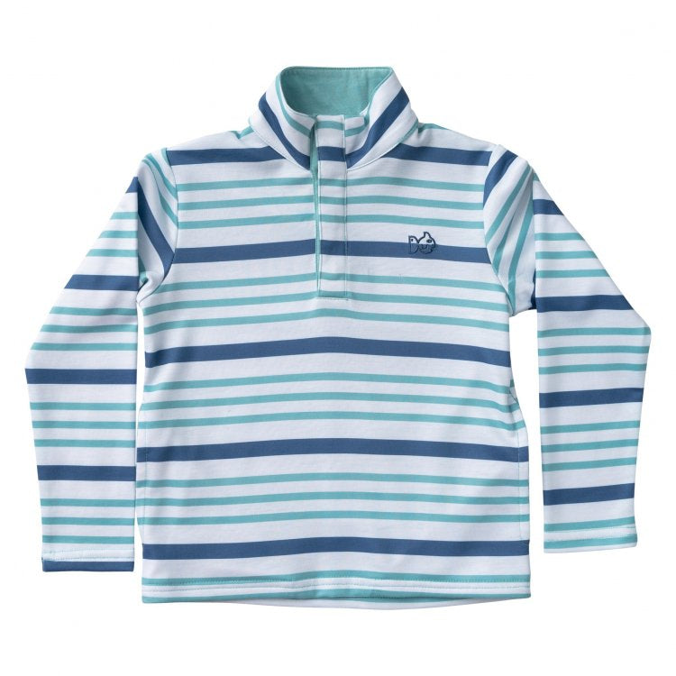 Sporty Snap Pullover - Moonlight Nile Stripe (2T-8/10)
