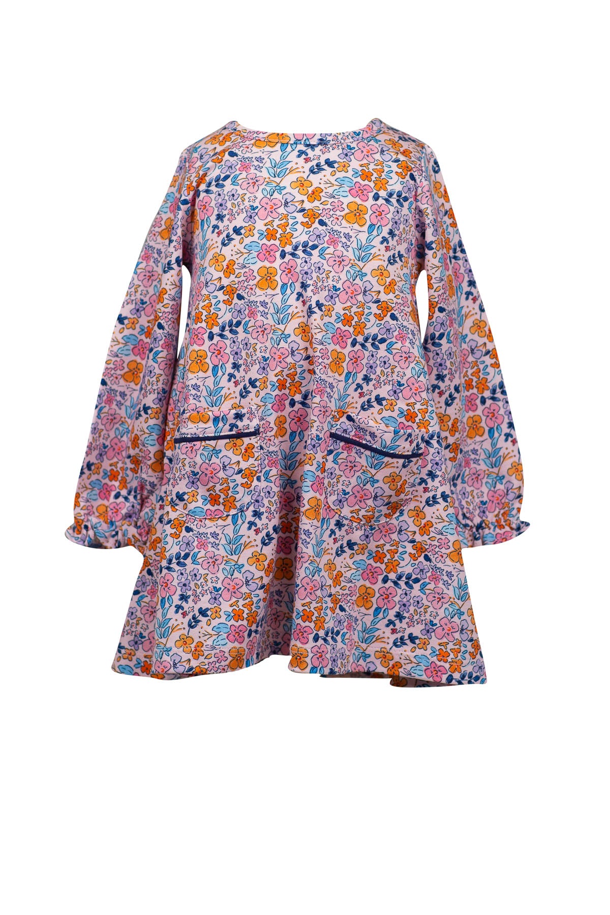 Pansy Floral Pima Dress (Sizes 5,6,7)