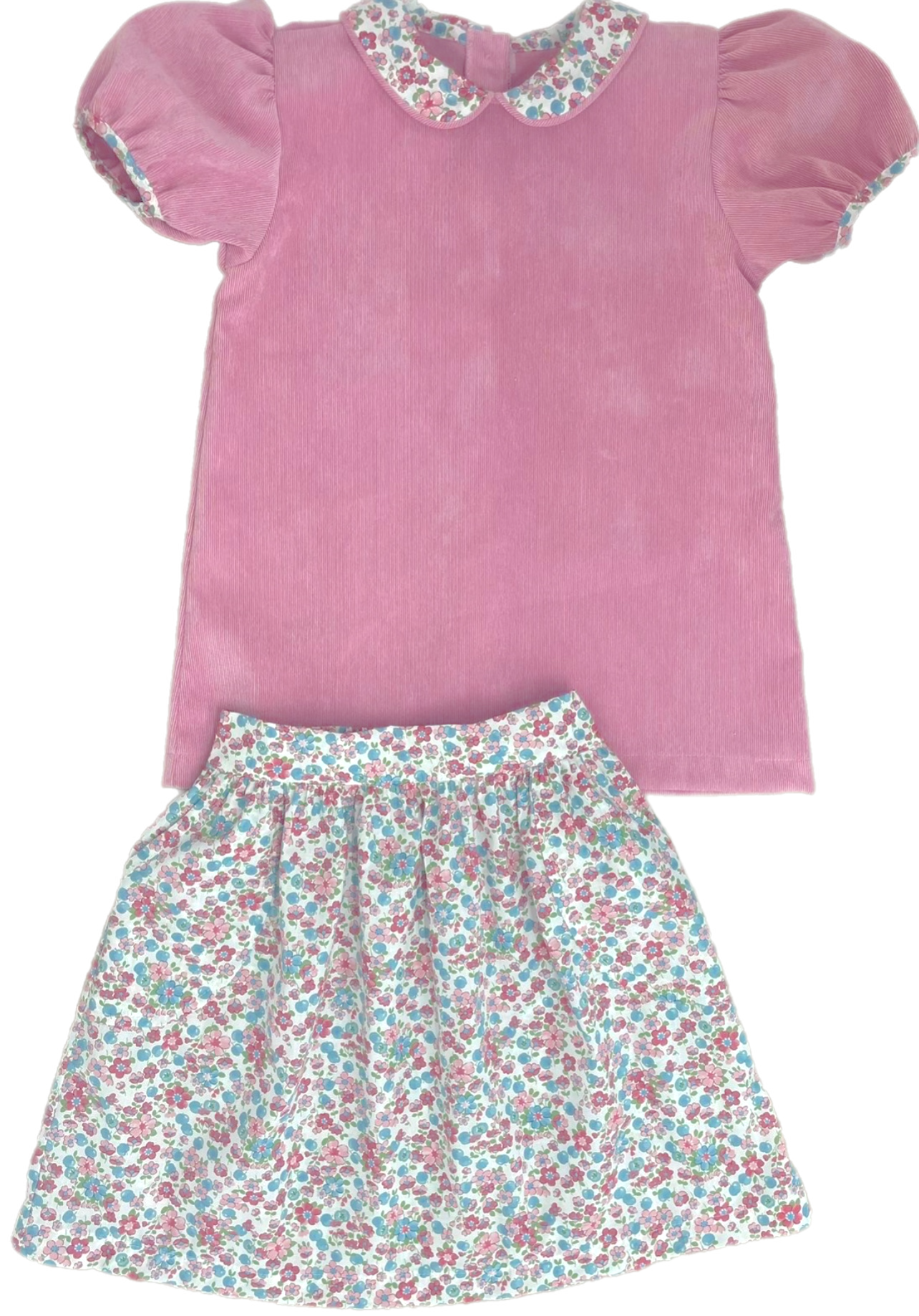 Mia Skirt Set - Floral Cord *PRE-ORDER* (Sizes 7 & 8)