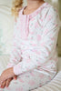 Two Piece Girl Jammies - Swan Knit  (2T,3T,4T,5)