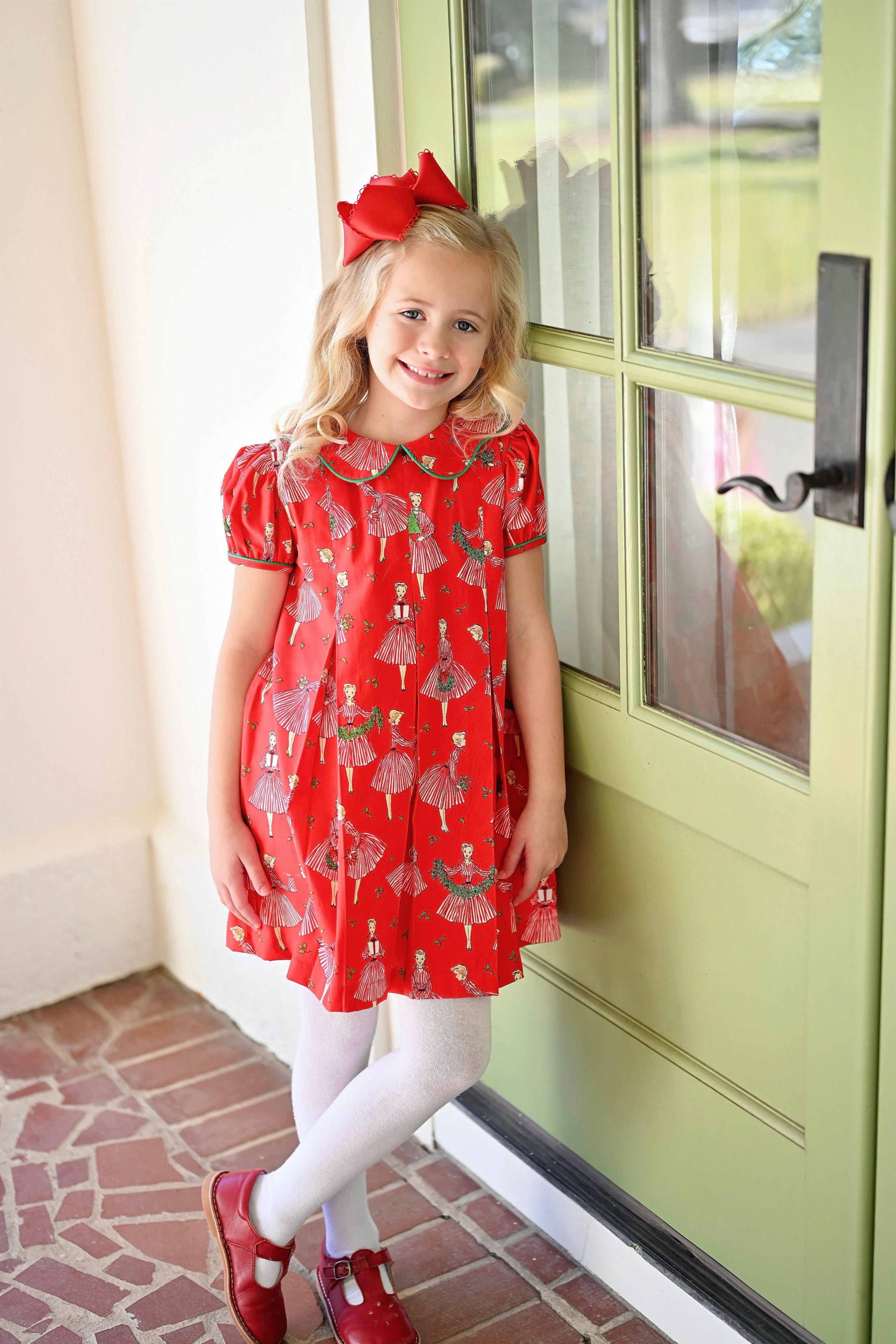 Paige Pleat Dress - Holiday Hostess *PRE-ORDER* (3T-8)