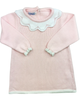 Scalloped Collar Dress - Pink/White (2T-5)