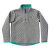 Quilted Zip Pullover - Heather Gray (2T-8/10)