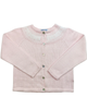 Fair Isle Cardigan Sweater - Pink/White (2T-4T)