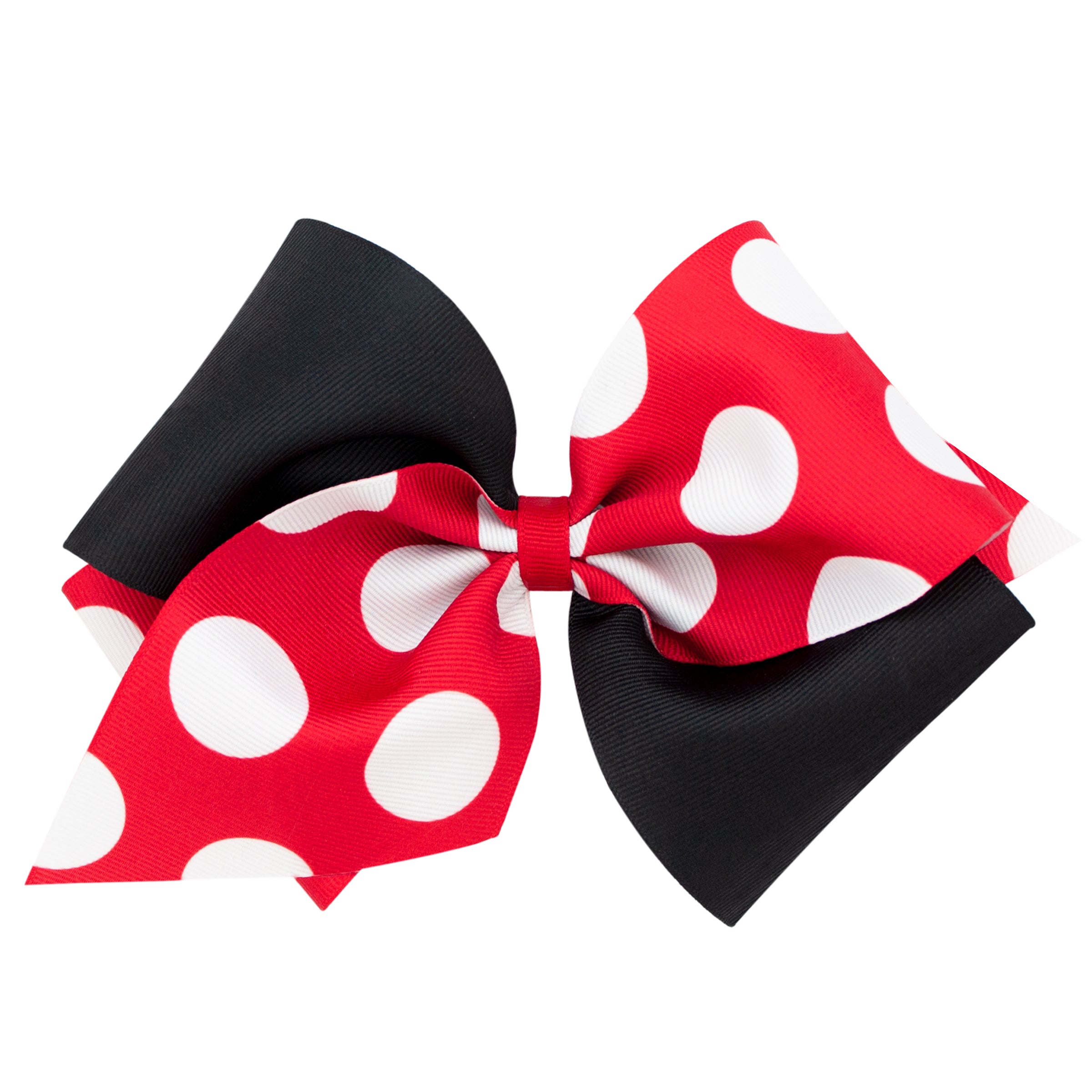 Red, White, and Black Polka Dot Bow