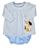 Puppy Girl Swing Knit Top And Bloomer Set (12M)