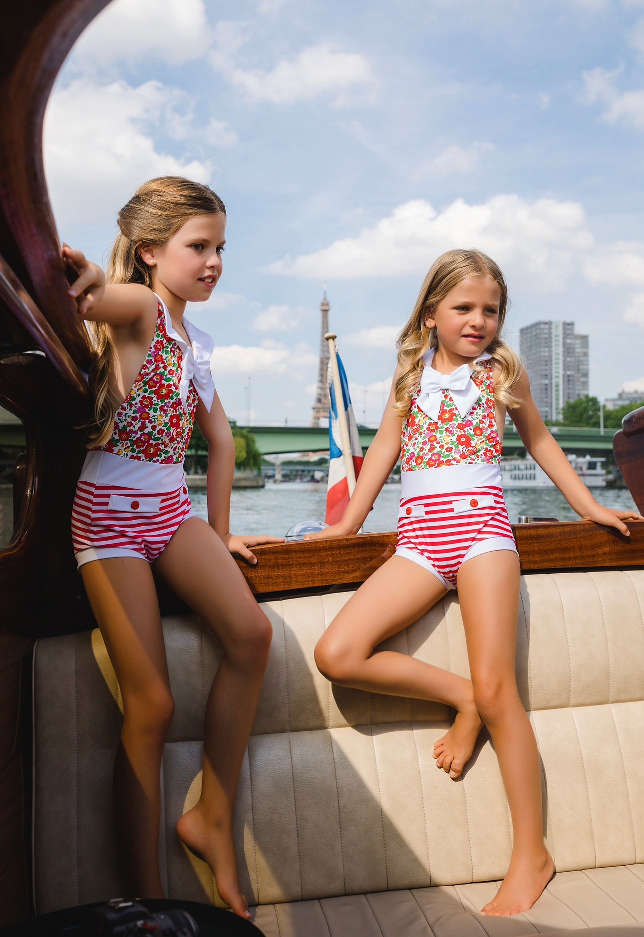 Red Betsy Sailor Swimsuit (2T,4T)