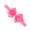 Hot Pink Grosgrain Bow With Elastic Band