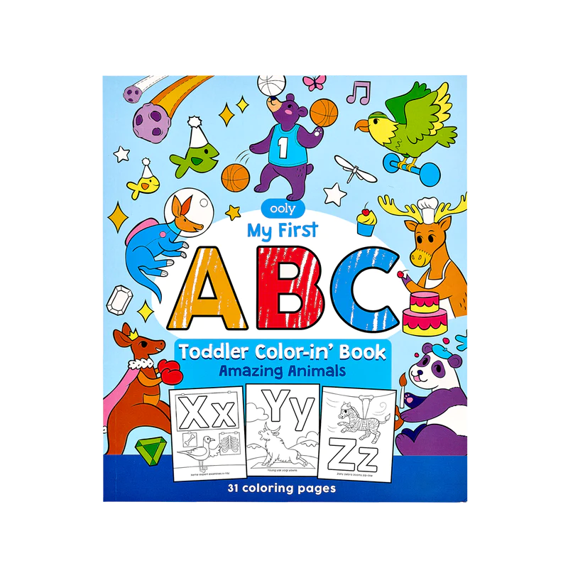 ABC: Amazing Animals Coloring Book