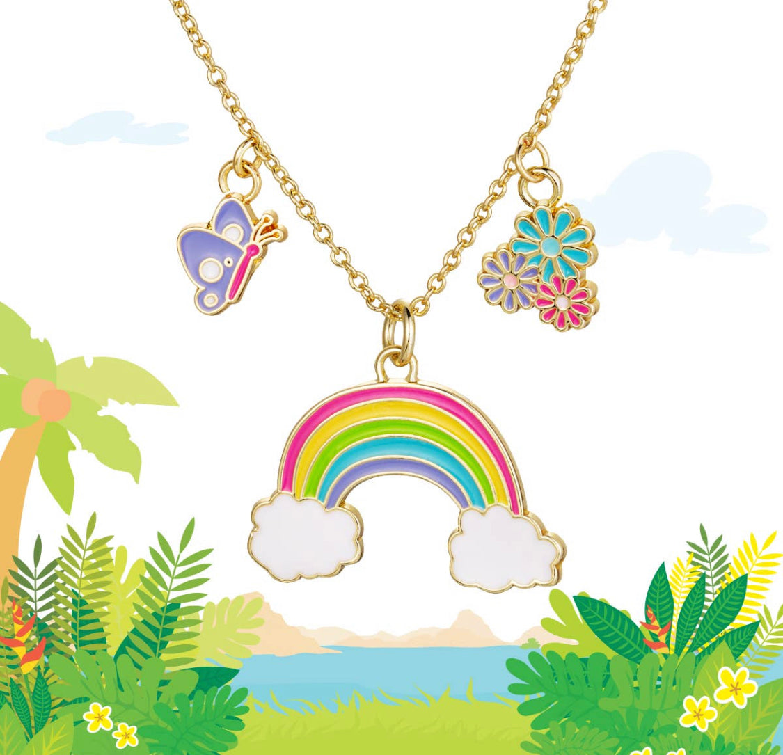 Charming Whimsy Necklace - Cloud Luvs Rainbow