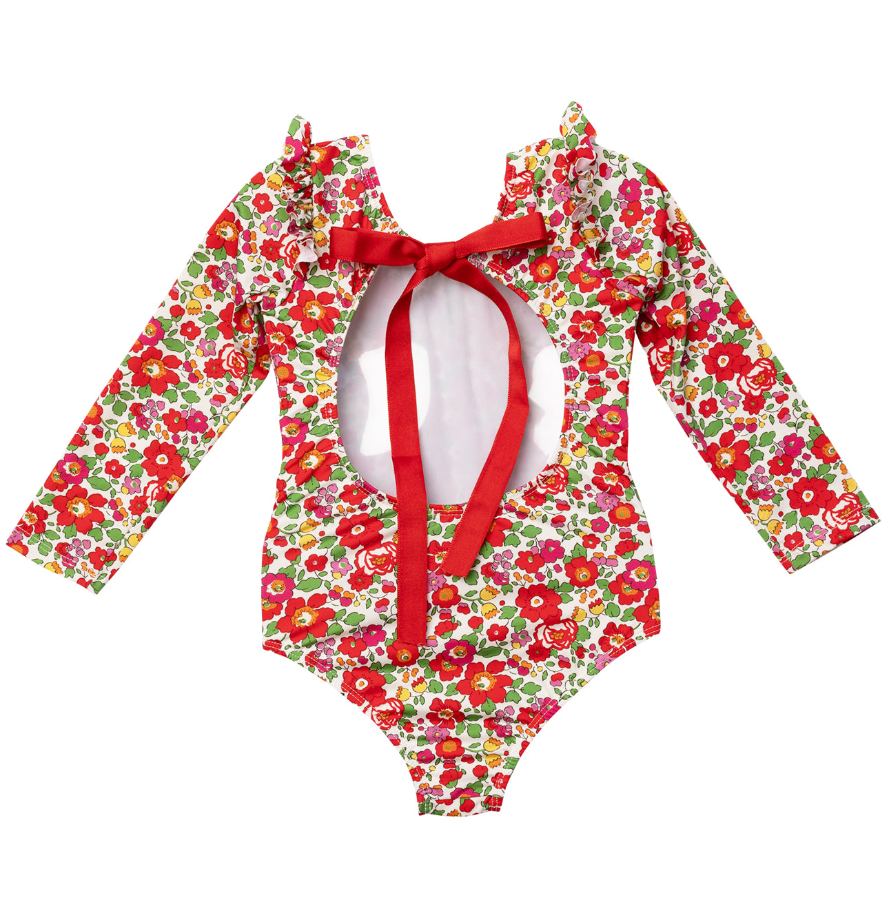 Red Betsy Rashguard Swimsuit (3T)